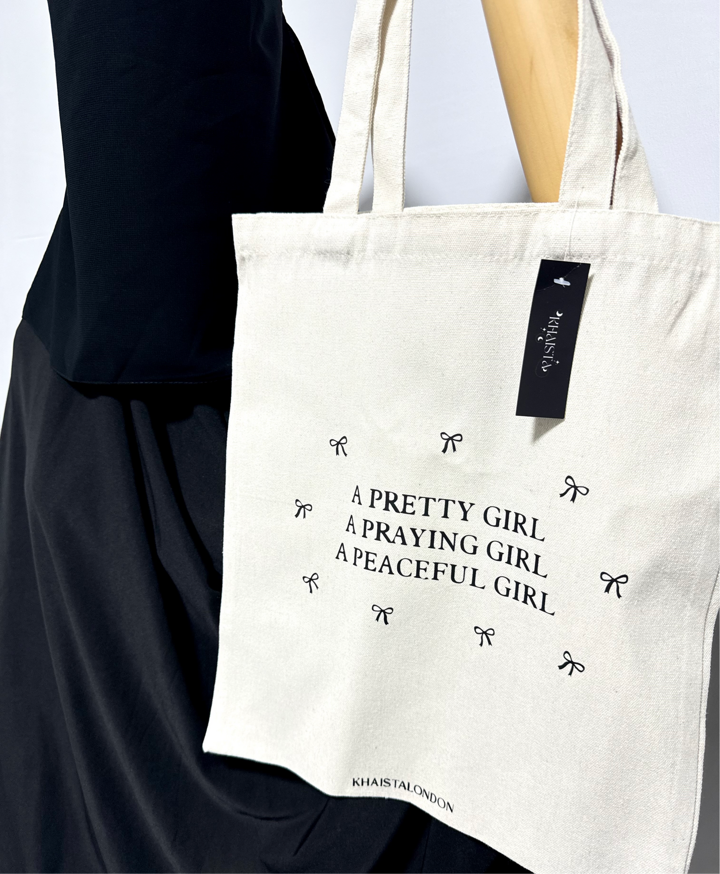 Bow tote bag